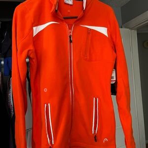 Head Fleece fitted zip up jacket